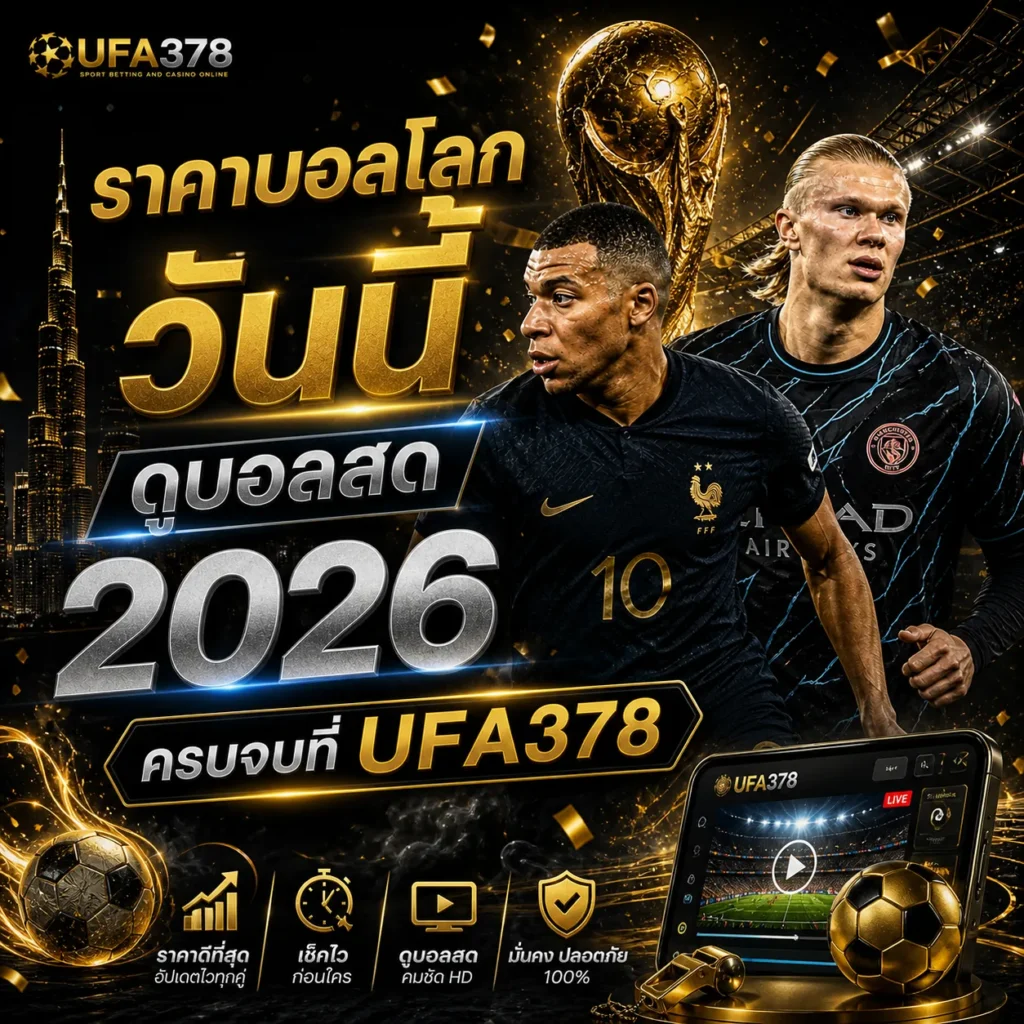 ราคาบอลโลกวันนี้ ดูบอลสด 2026 ครบจบที่ UFA378